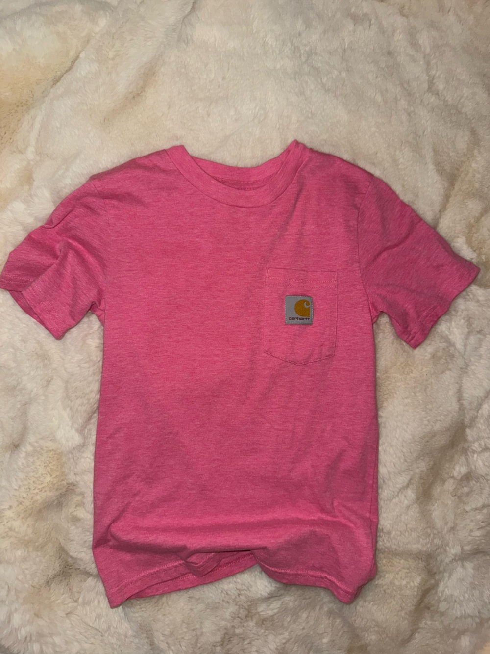 Carhartt Kids Pink Short Sleeve Pocket Tee